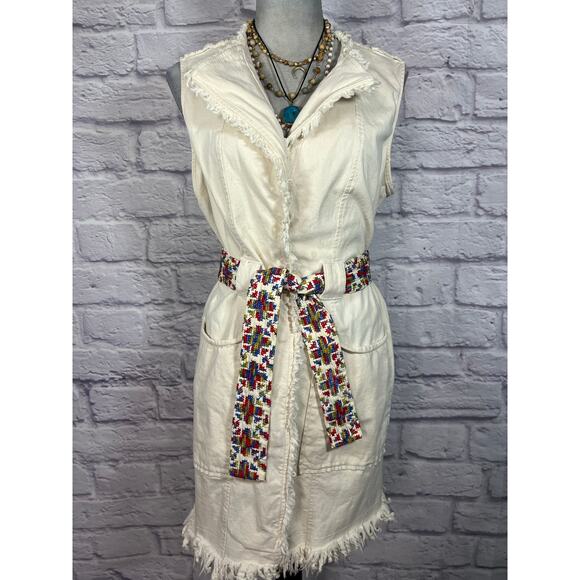 Boho Denim Mini Dress/Long Top/Vest - Picture 1 of 10